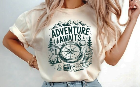 Adventure Awaits: Unlocking Creative Potential with This T-shirt Design