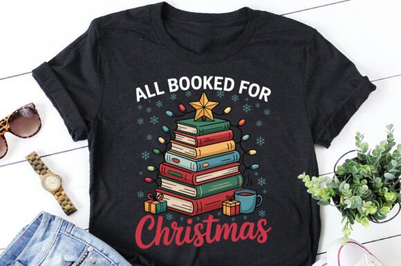 All Booked for Christmas Xmas Png Eps: Festive Design Assets