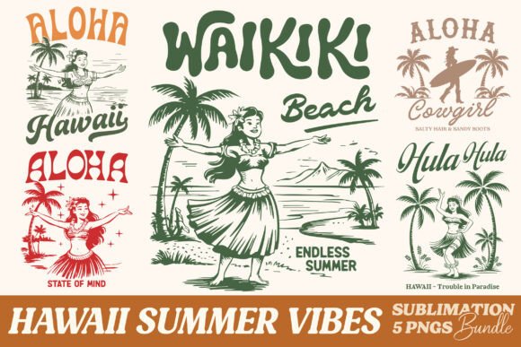 Capturing the Golden Hour: The Retro Summer Hawaii Vibes Bundle