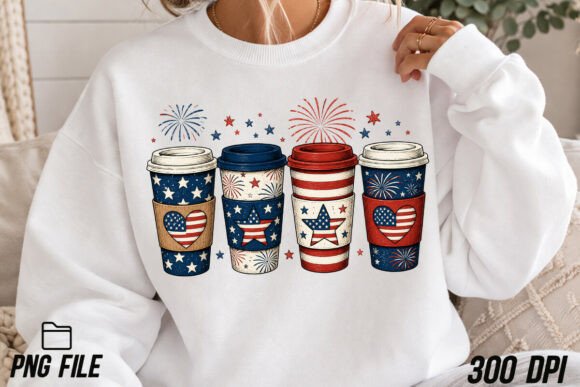 Designing for Independence: The 4th of July Coffee Cups PNG Sublimation Guide