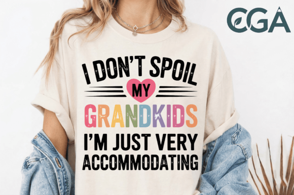 Funny Grandma Spoil Grandkids PNG: A Designer's Take on This Heartfelt Design