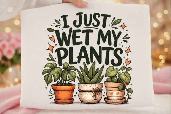 I Just Wet My Plants Gardening Plant PNG: A Designer's Take