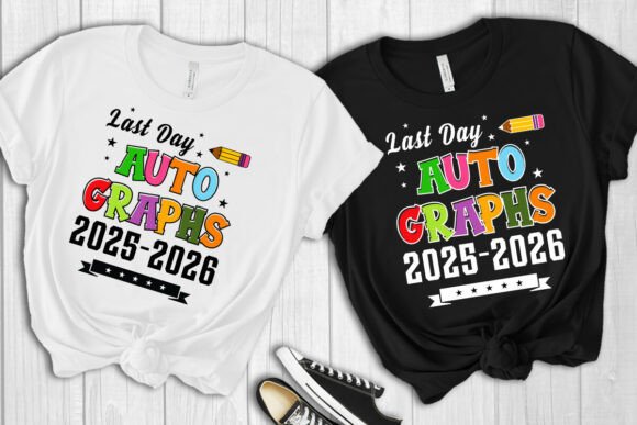 Last Day Autographs 2025-2026 PNG: School Spirit Design