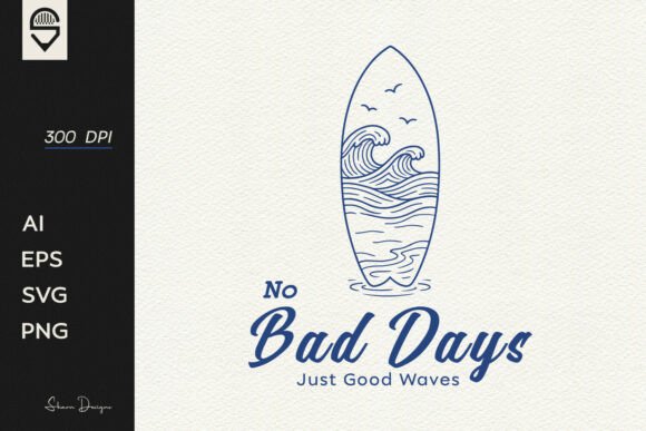 Minimalist Surfboard Ocean Design: Coastal Calm for Creative Projects
