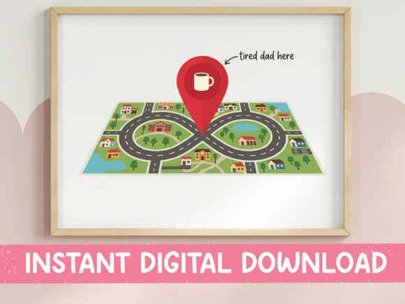 Tired Dad Here Map SVG PNG: The Design Asset Every Parent Will Get